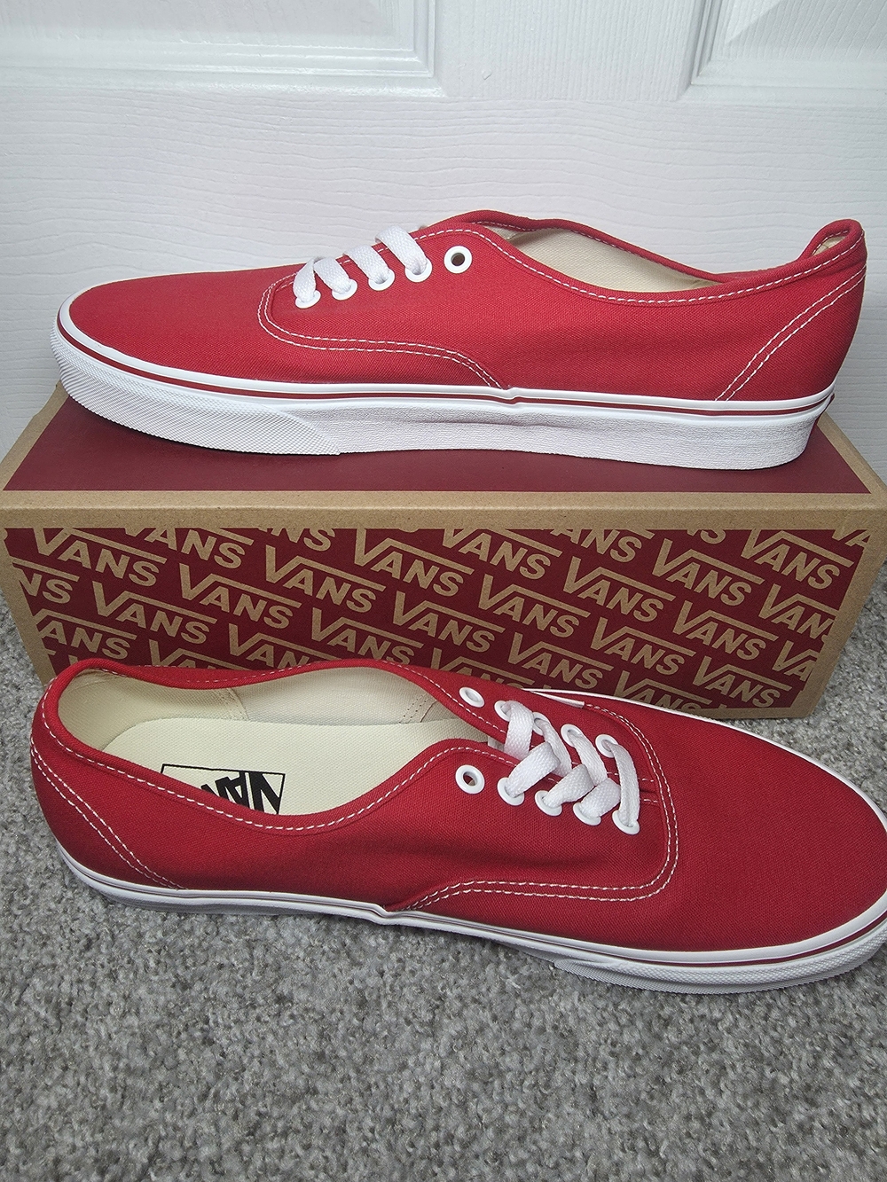 Vans Authentic Red Canvas Women’s Sneakers